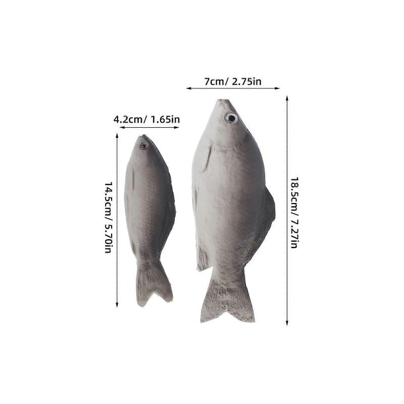 Lifelike Artificial Sea Fish for Decor with 4Pcs Realistic Fake Fish Props