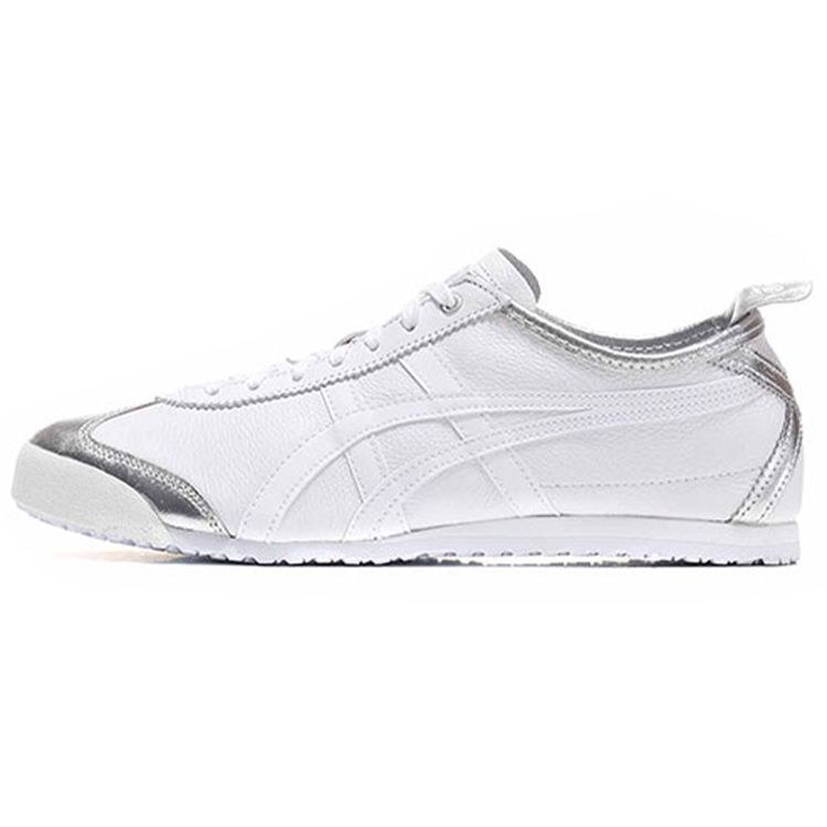 

Кроссовки унисекс Onitsuka Tiger Mexico 66 белые с серебристым носком 1183A033-020