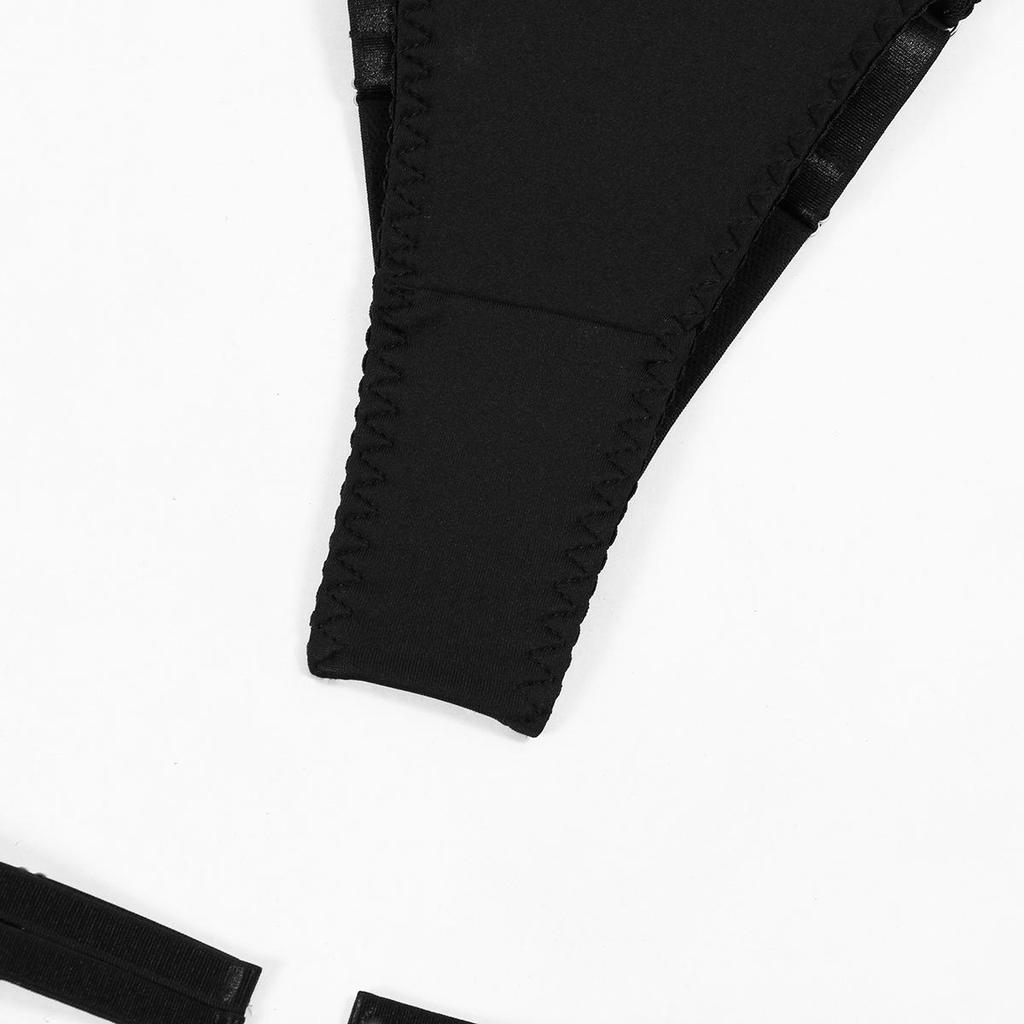 Lencería sexy: Ropa interior con entrepierna abierta y borlas ahuecadas