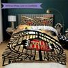 Juego de Ropa de Cama con Estampado Sunderland Funda Nórdica Funda de Almohada Decoración del Hogar Regalo de Cumpleaños (1 funda nórdica + 2 fundas de almohada sin relleno.)90