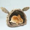 Bite Resistant Bunny Grass Nest Breathable Bunny Grass Tunnel  For Rabbits Hamsters Guinea Pigs