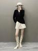 Women's Versatile V-Neck Cashmere Sweater - Loose Fit, Buttoned, Lazy Style Knitwear for Autumn/Winter