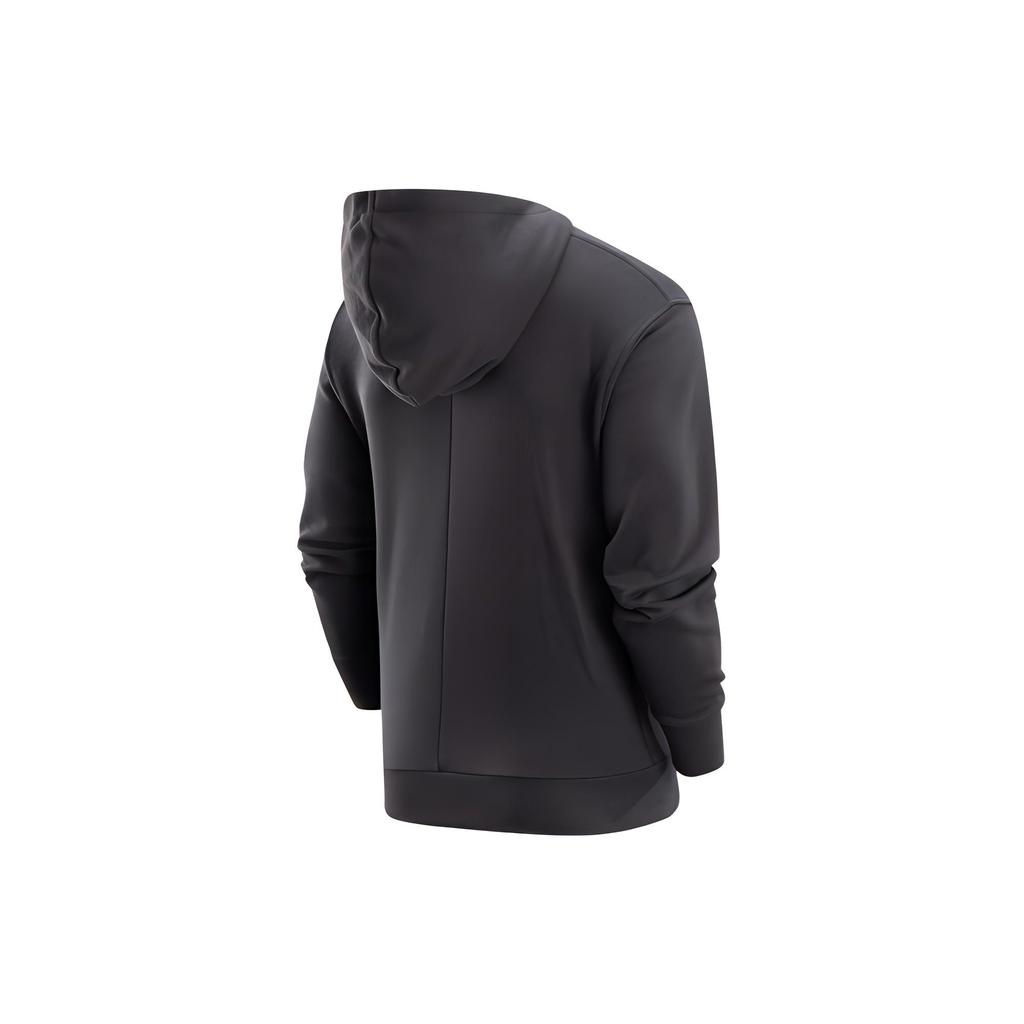 Nike Alphabet Print Hoodie With Drawstring Men Tops Charcoal-Black DR9319-060