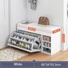 Leather Shoes Cupboards Furniture Simple Entrance Ultra Thin Flip Shoe Rack for Hallway Large Capacity Storage Hallway Bench