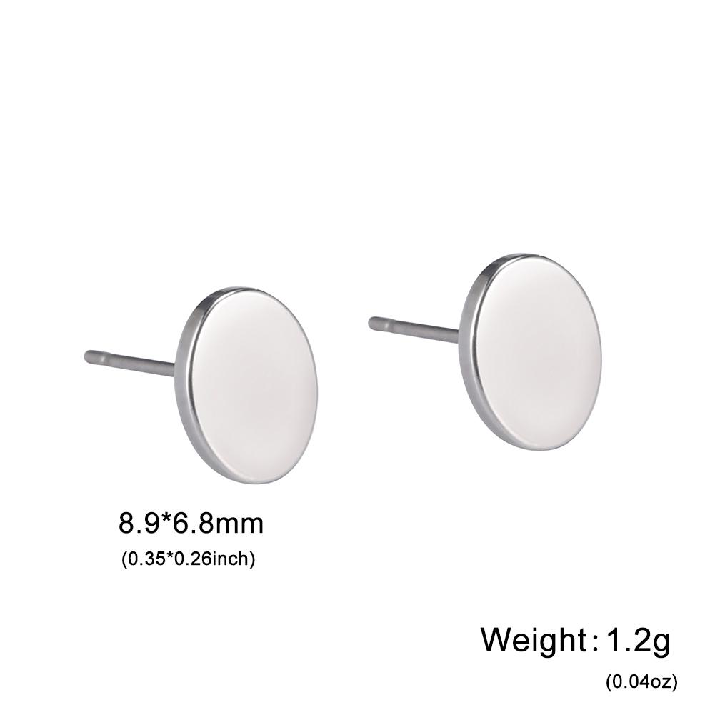 Rectangle Heart Stud Earrings for Women Stainless Steel Geometric Earrings Trend Minimalist Jewelry Valentine's Day Gifts 2026