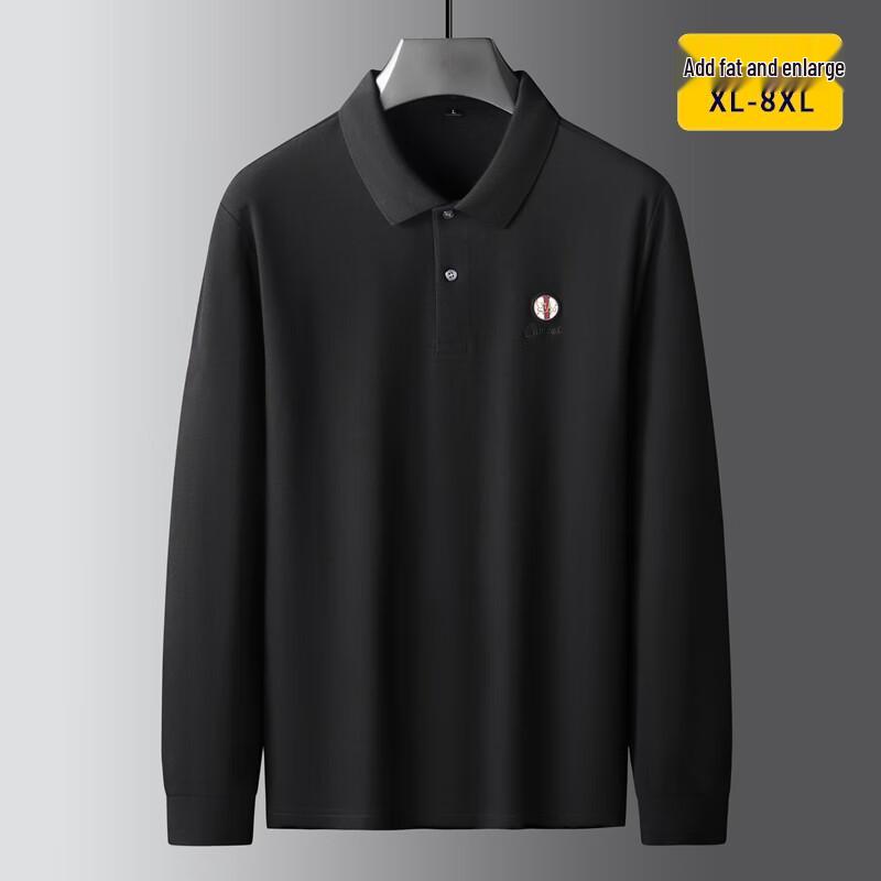 Мужская повседневная футболка-поло с длинным рукавом большого размера Dibinze 3XL
