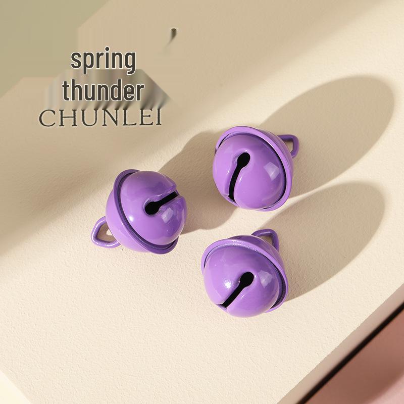 22mm Tiger Mouth Candy-Colored Christmas Hanging Bell Ornament Jewelry & Choker Accessory