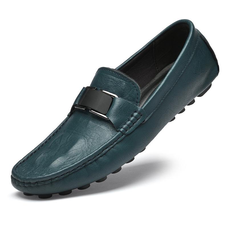 Men s Plus Size Genuine Leather Moccasins - Casual Driving Business Shoes 37