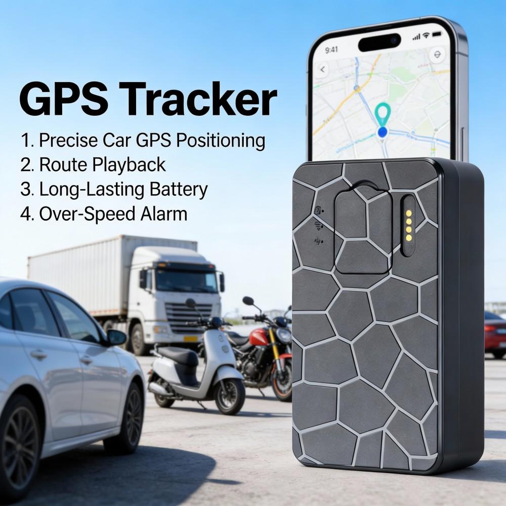 4G Full Netcom Waterproof Magnetic GPS Tracker with Beidou & Wi-Fi - Car Anti-Lost Device (IP67, Strong Magnet)