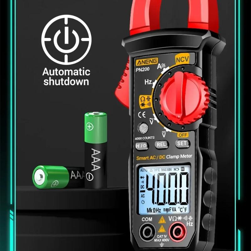 Professionelles digitales Zangenmultimeter PN200 Multimeter A3010 Spannungsprüfer Stift-Set 4000 Zählungen AC DC Spannung Kapazität Widerstand Test Elektriker Werkzeuge