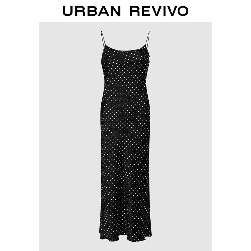 Women s Retro Polka Dot Cowl Neck Cami Dress XL