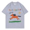 Funny Ketamine Horse Meme T-shirt Women Clothing Harajuku Y2k Short Sleeve T Shirts Summer Fashion Casual T-shirts