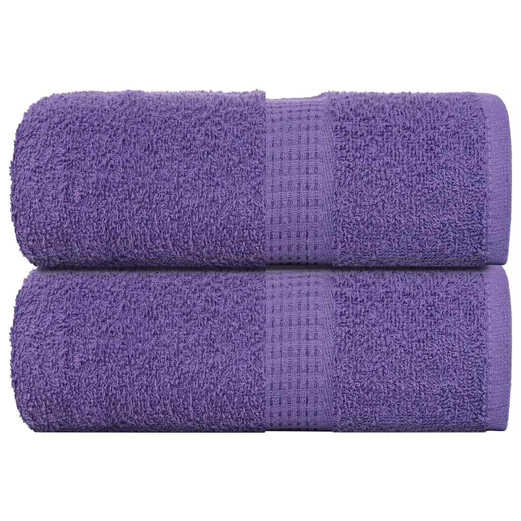 Vidaxl Guest Towels 2 Pcs. Purple 30X50Cm 360 Gsm 100% Cotton