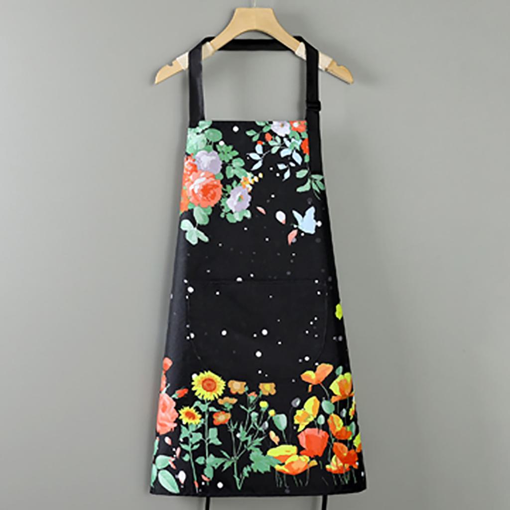 Waterproof Apron with Breathable Fabric Oil-proof Kitchen Apron for Home Cooks Cooking Baking Work Clothes Multipurpose