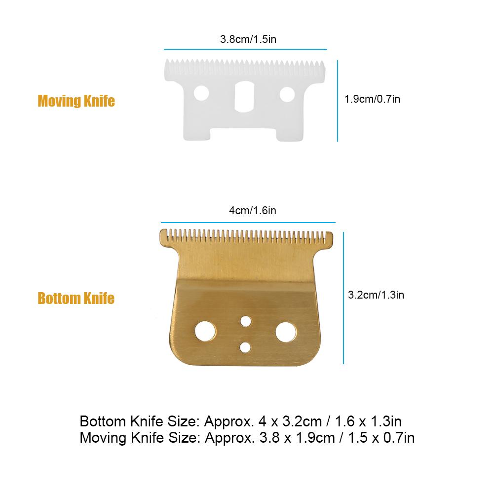 Hair Clipper Blade Cutter Head Replacement Accessories Set Fit for Andis TOutliner