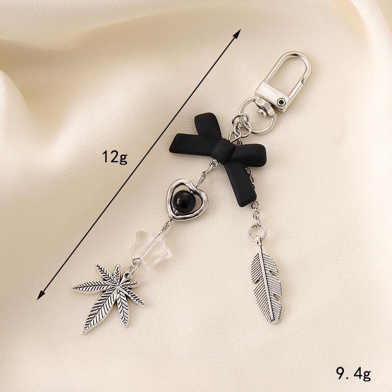 Handmade Colorful Bow Pendant Phone Case Keychain Lanyard Charm