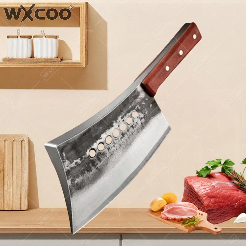 WXCOO Bone Cutting Knife Forged High Hardness Kitchen Knife Meat Cleaver Hand Butcher Knife Fruit Vegetable Cutter