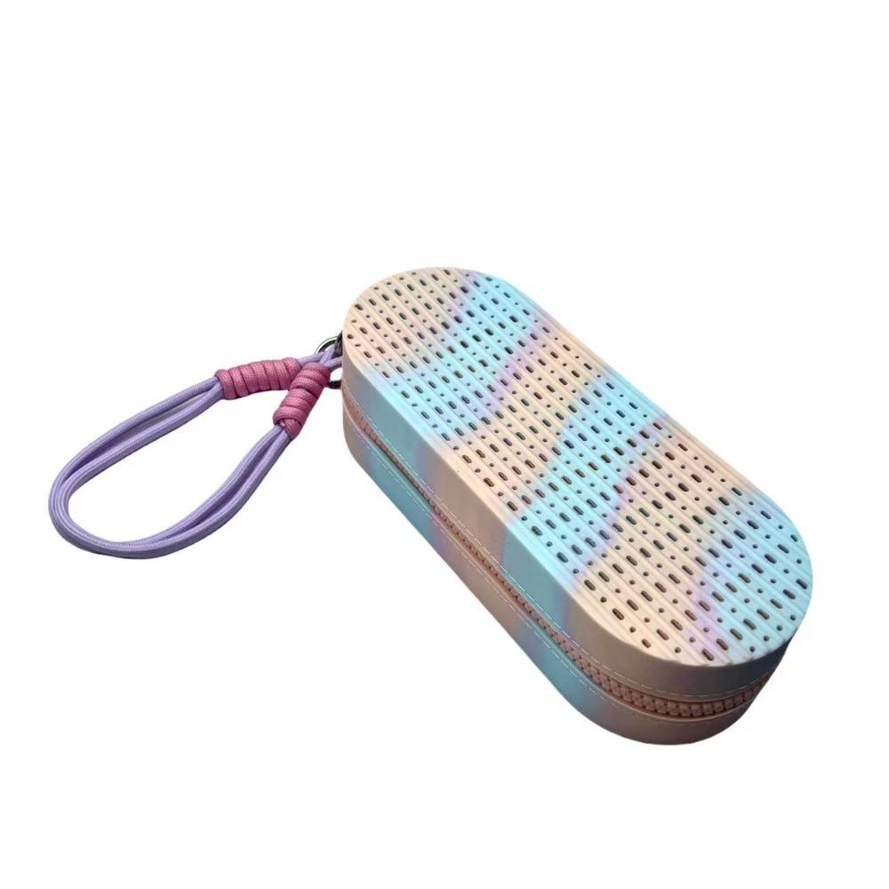 With Zipper Swimming Goggles Storage Box Mesh Ventilation Large Capacity Swim Goggle Case Drain Hole Waterproof
