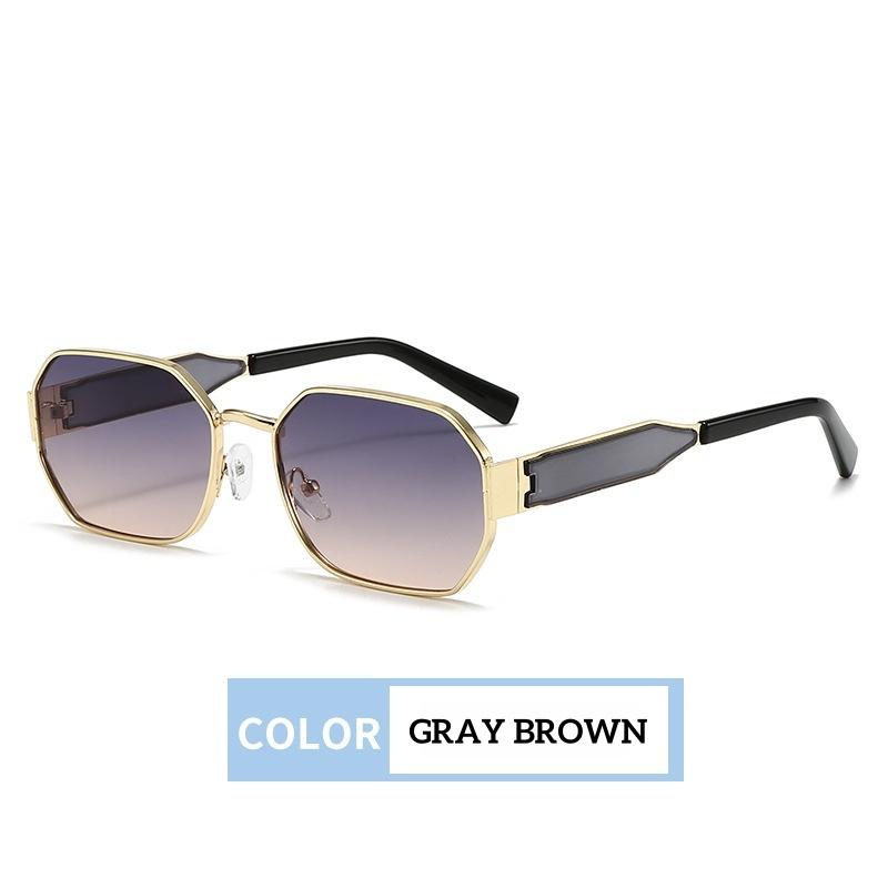 

Retro Women S High-End Sunglasses With Fashionable Polygonal Frame Design For Men S Fishing Sunglasses