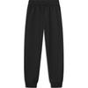 Li Ning Sports Lifestyle Series Solid Color Mid Waist Casual Tapered Knit Joggers Women Bottoms Black AKLU566-2
