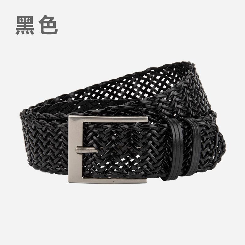 Ремень Новый Женский Ретро Плетеный Ремень Без Пробивания Нишевая Мода Универсальный Широкий Ремень 105