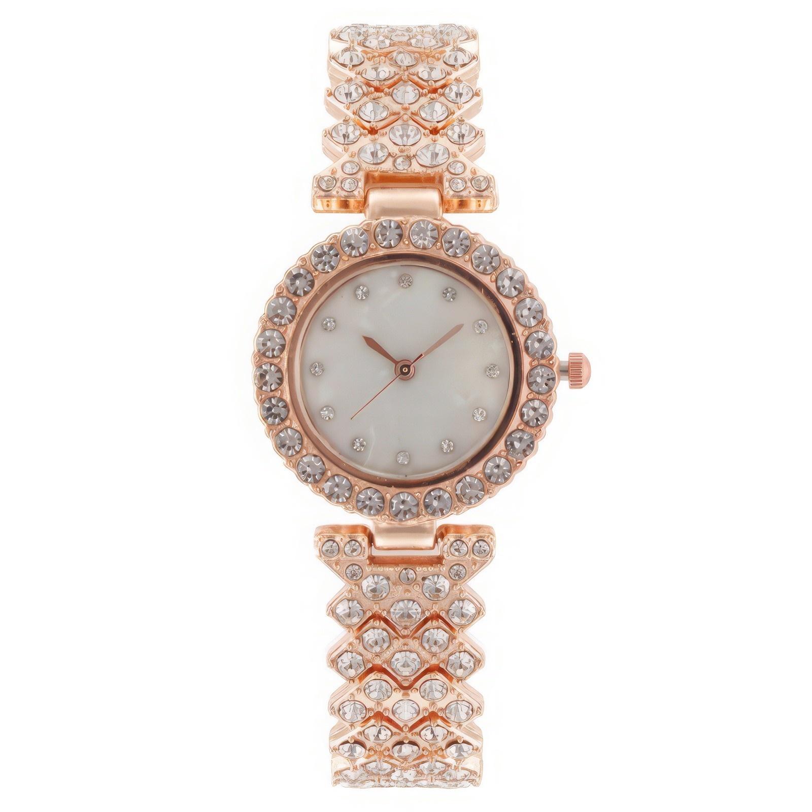 

Women Fashion Leather Watch One Size рожевий