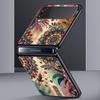 Indian Pattern Mandala Hard PC Phone Case For Samsung Galaxy Z Flip 7 6 5 4 Black Cover For Galaxy Z Flip3 Foldable Fundas Shell