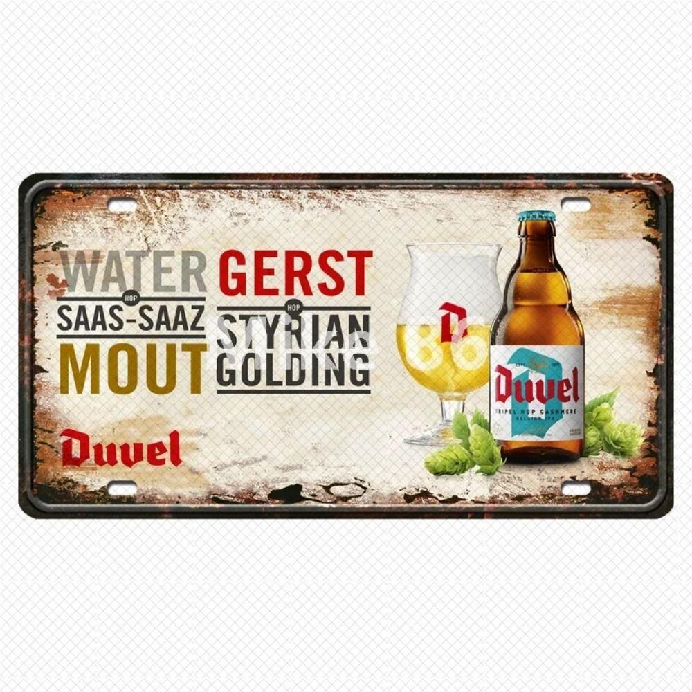 Ölplåtskylt Vintage Väggdekor 15x30cm