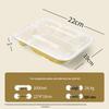ZISIZ Disposable Food-Grade 3-Compartment Meal Box