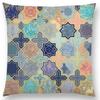 New Colorful Geometric Patterns Moroccan Lattice Mosaic Hexagon Stars Hearts Flowers Pretty Car Cushion Cover Sofa Throw Pillow