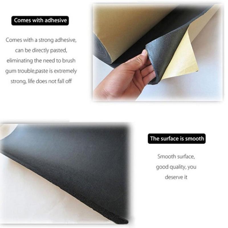 1Pc 30*50Cm Auto Adhesive Cotton Insulation Foam Car Sound Proofing Deadener