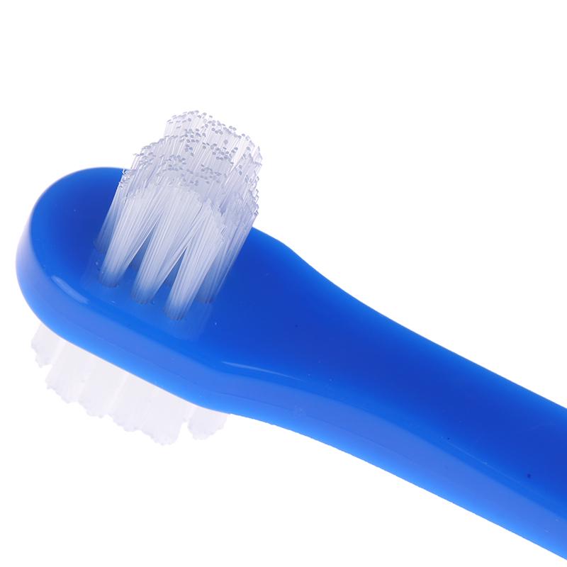 T-Shape Denture Dedicated Brush Toothbrush Dual Head False Teeth Brushes Cleaner