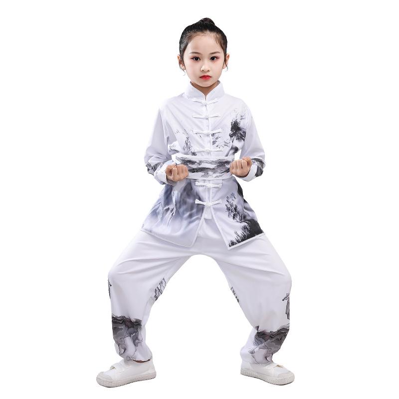 Children's Wushu & Tai Chi Performance Suit - Perfect for Kindergarten To Middle School Students' Chinese Kung Fu Fan Shows.