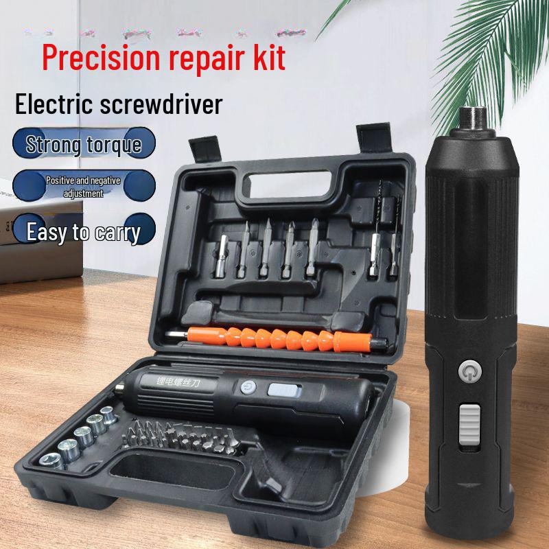 USB Rechargeable High-Torque Lithium Mini Electric Screwdriver Set