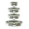 Universal Cooker Hat Set, Oven Gas Stovetop Flame Cap Set Cover, Fits Most Stove Knobs, Cover Kit, Quality Metal Stove Knobs 4pc