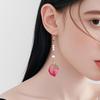 Trendy Retro Glass Dangle Earrings: Fashionable, Simple, and Stylish Accessory for Women