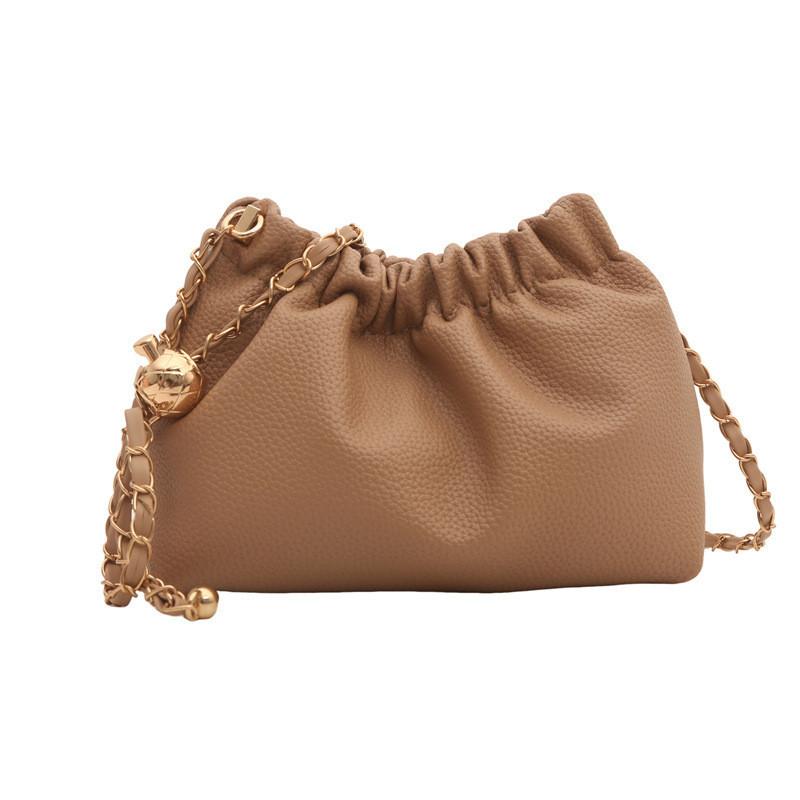 Stylish Pu Bucket Bag For Women 2024 Trendy Street Fashion Shoulder Bag In Multiple Colors