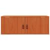 Wall Cabinet Wax Brown 80 x 30 x 30 cm Solid Pine Wood