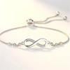 New Fine 925 Sterling Silver Pretty Crystal Bracelets for Women Fashion Jewelry Party Wedding Accessories Valentine's Day GiftsGood Product