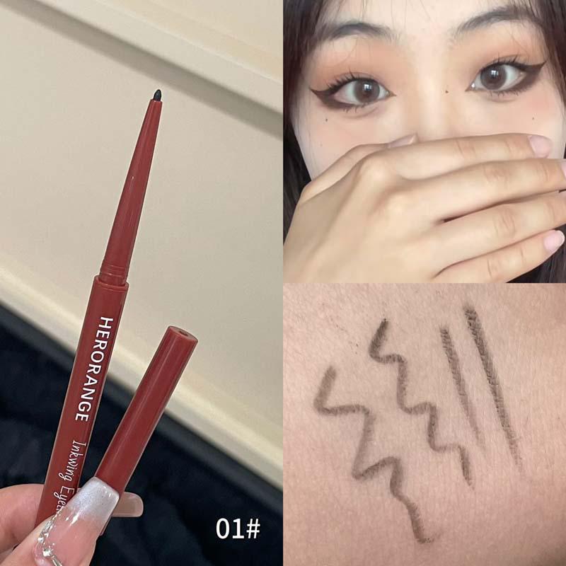 KuaJing Ink Wing Waterproof Long-Lasting Smooth Eyeliner Gel Pencil - No Smudge, Sweatproof, Beginner-Friendly.