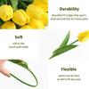 Hedvábná látka Odolná proti vyblednutí Dlouhotrvající Umělý tulipánový buket pro Stůl Okno Stůl Domácí dekorace Květinová dekorace Tulipánový buket