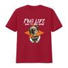 Mops Leben T-Shirt Besitzer Mama Papa Hundeliebhaber Gangsta vintage Gewaschen Stilvoll Dehnbar Vielseitig Lässig Streetwear
