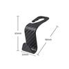 2x Carbon Fiber Black Car Back Seat Headrest Hooks Storage Bag Hook Accessories