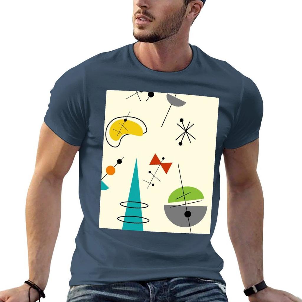 Modern Mid Century  TShirt No Iron Casual Short Sleeve Top
