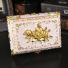 Luxury Metal Jewelry Box European Court Jewelry Box Antique Creative Ring Storage Box Jewelry Box Wedding Gift