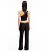 Kkx American Style Gyaru off-the-Shoulder Hollow-out Slim fit Top Street Sexy Short Navel One-Shoulder Oblique Collar Cami