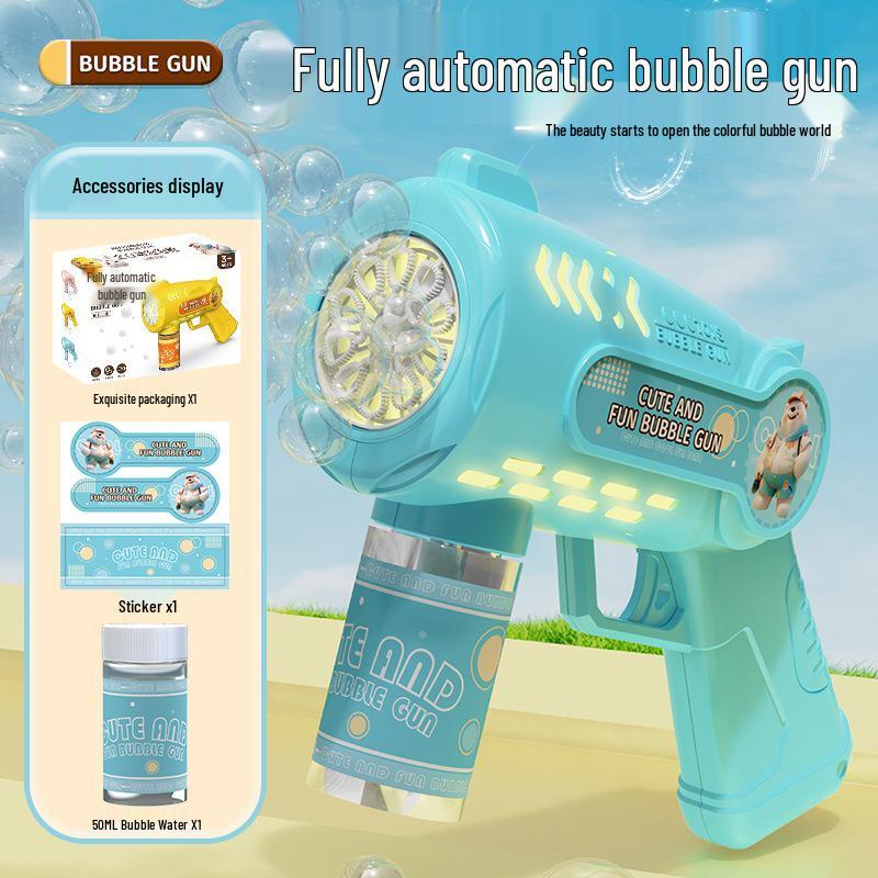 2025 Automatic Gatling Bubble Gun: Trendy Handheld Toy for Kids