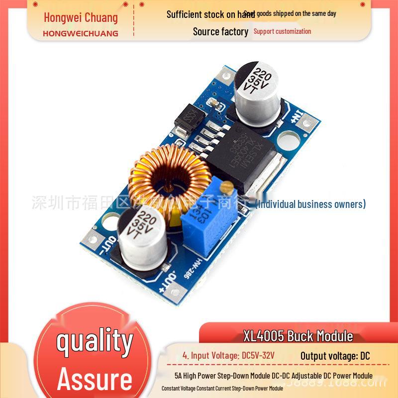 5A Adjustable DC-DC Buck Module: High-Power Constant Current & Voltage Power Supply