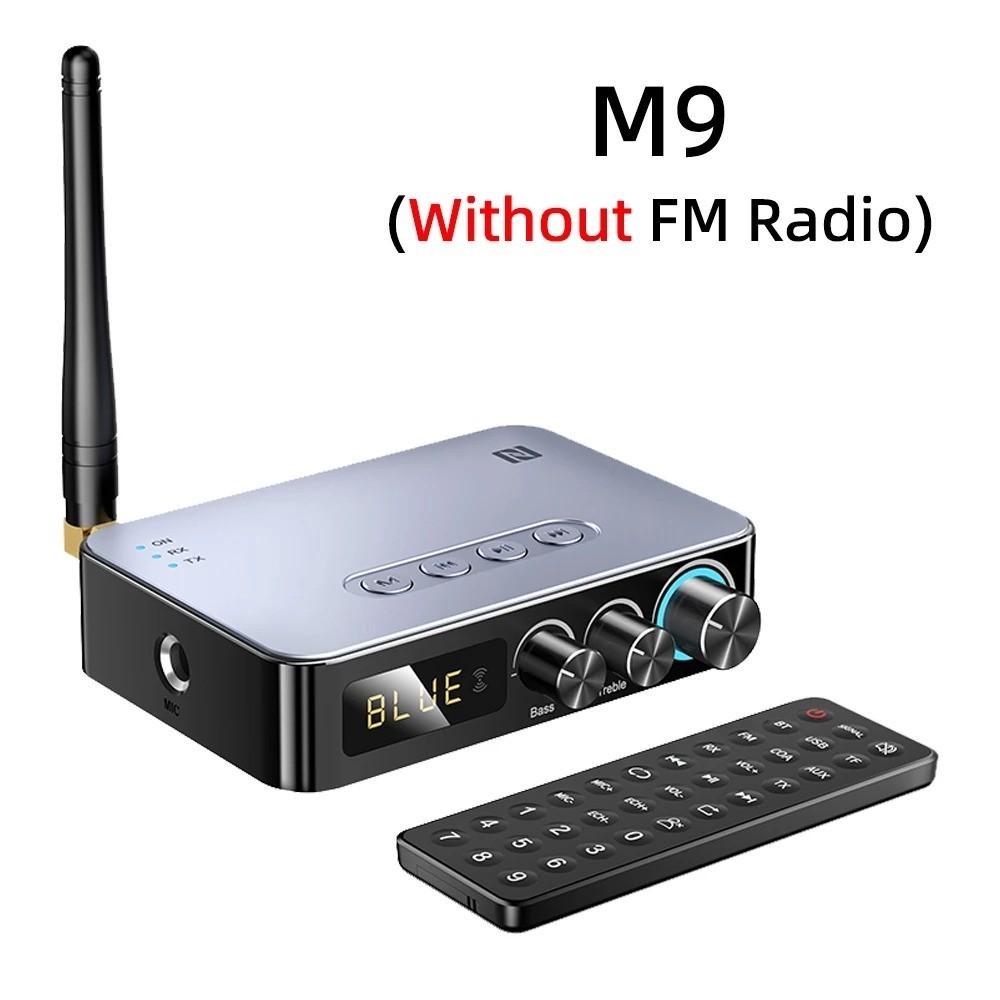 M9 M9Pro Bluetooth Audio Receiver Transmitter DSP Wireless Adapter NFC/AUX/RCA/USB U-Disk/TF/6.5 Mic Karaoke/Coaxial/FM Radio