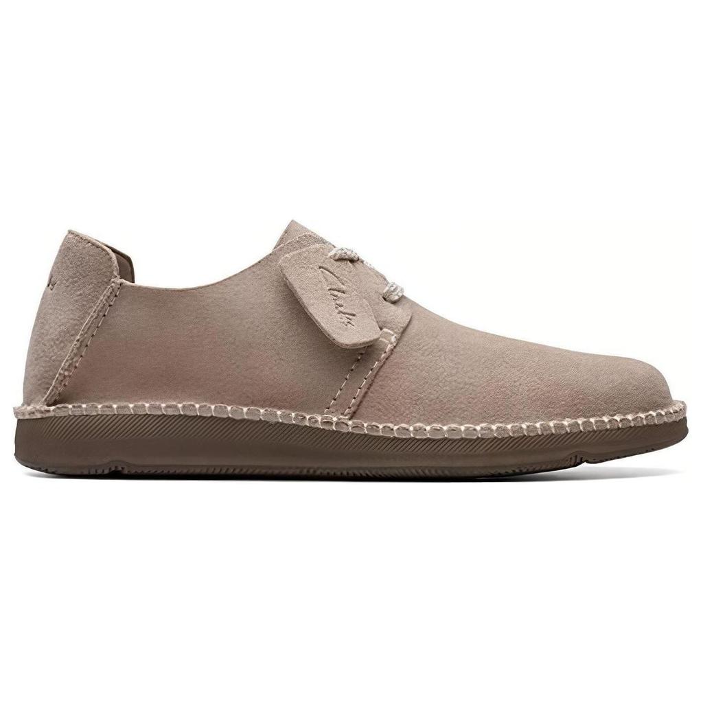 Clarks Dvouvrstvé hovězí kůže Jednoduché Pohodlné Ležérní Pánské Ležérní boty Šedá 261717547